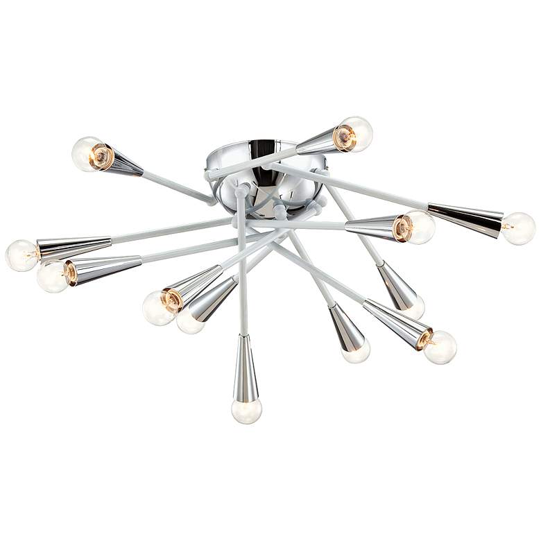 Image 1 Eurofase Zazu 25 3/4" Wide 16-Light White Ceiling Light