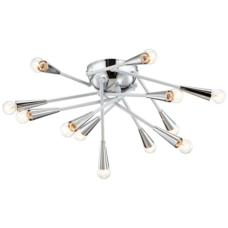 Image 1 Eurofase Zazu 25 3/4 inch Wide 16-Light White Ceiling Light