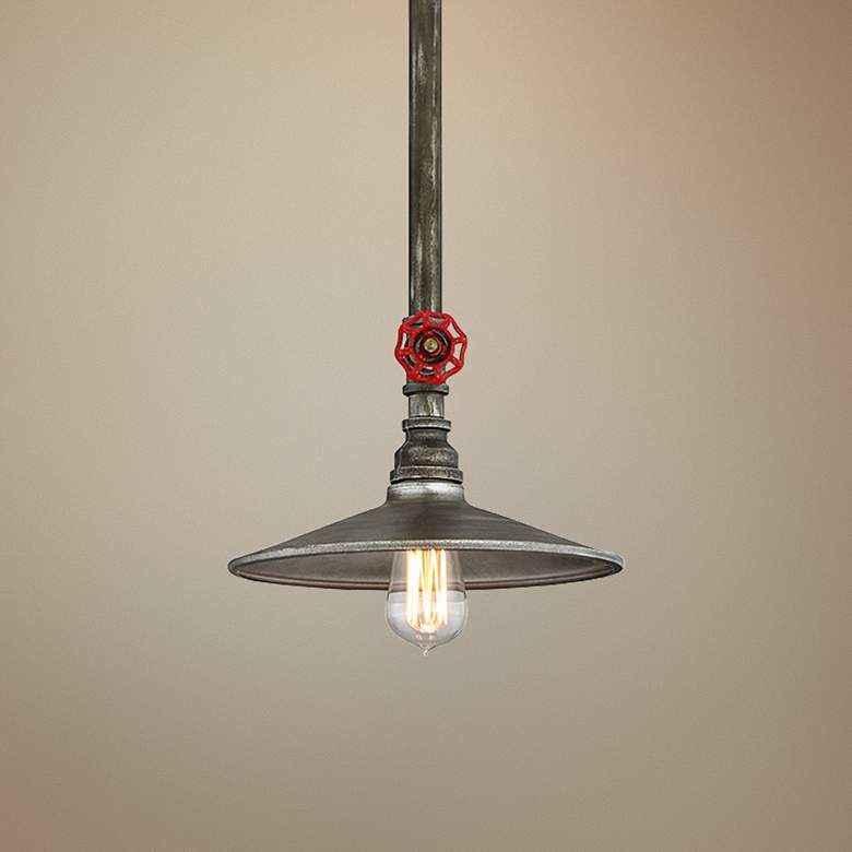 Image 1 Eurofase Zinco 11" Wide Aged Silver Mini Pendant