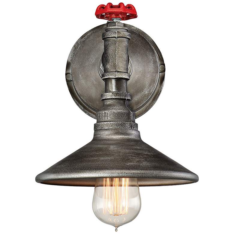 Image 1 Eurofase Zinco 14" High Aged Silver Wall Sconce