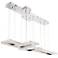 Eurofase Zucchero 56 3/4" Wide Chrome LED Chandelier
