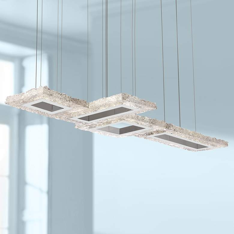 Image 1 Eurofase Zucchero 56 3/4" Wide Chrome LED Chandelier