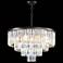 Europa 24" Wide Satin Black and Crystal Chandelier