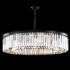 Europa 32" Wide Satin Black Crystal Chandelier
