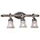 Europa Collection 25 1/2"W Brushed Nickel 3-Light Bath Light