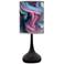 Europa Giclee Black Droplet Table Lamp