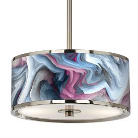 Image3 of Europa Giclee Glow 10 1/4" Wide Pendant Light more views