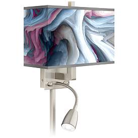 Image1 of Europa Giclee Glow LED Reading Light Plug-In Sconce