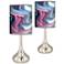 Europa Giclee Modern Droplet Table Lamps Set of 2