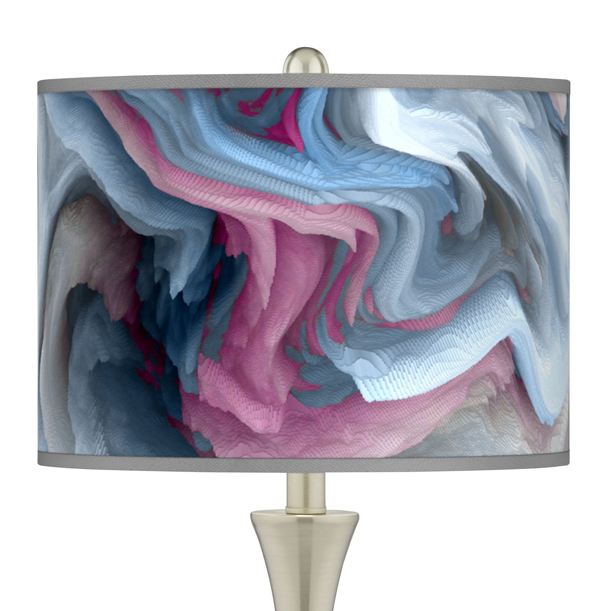 Image 2 Europa Trish 26 1/4" High Brushed Nickel Touch Table Lamps Set of 2 more views