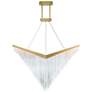 1_Eurorase Vivien 60" LED Chandelier Gold