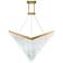 Eurorase Vivien 60" LED Chandelier Gold