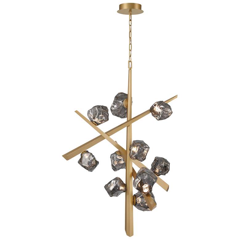 Image 1 Eurorfase Thorah 36" LED Chandelier Gold