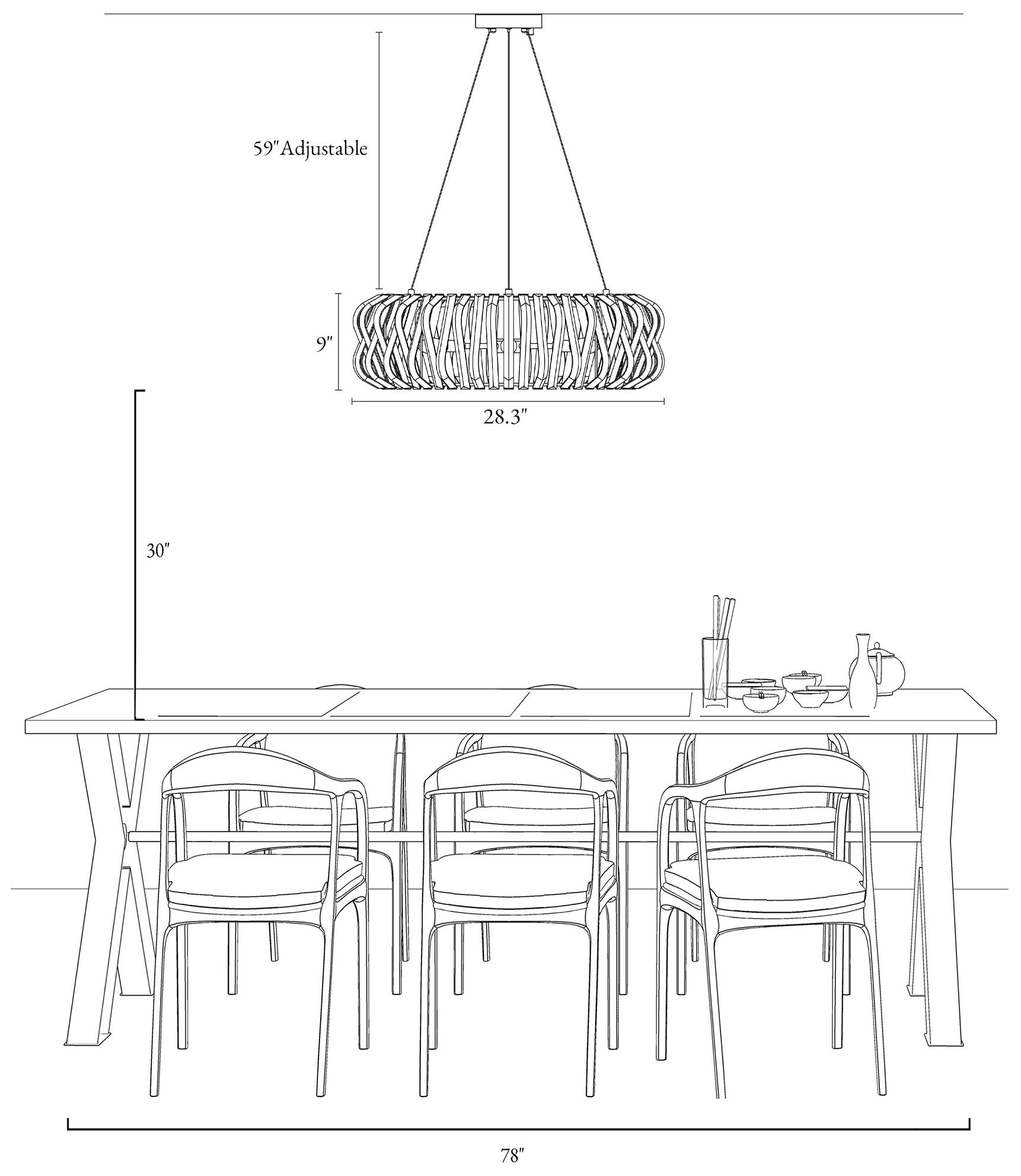 Eurydamas 6-Light Gold Crystal Drum Chandelier - Made to Order
