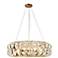 Eurydamas 6-Light Gold Crystal Drum Chandelier