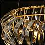 4_Eurydamas 6-Light Gold Crystal Drum Chandelier more views