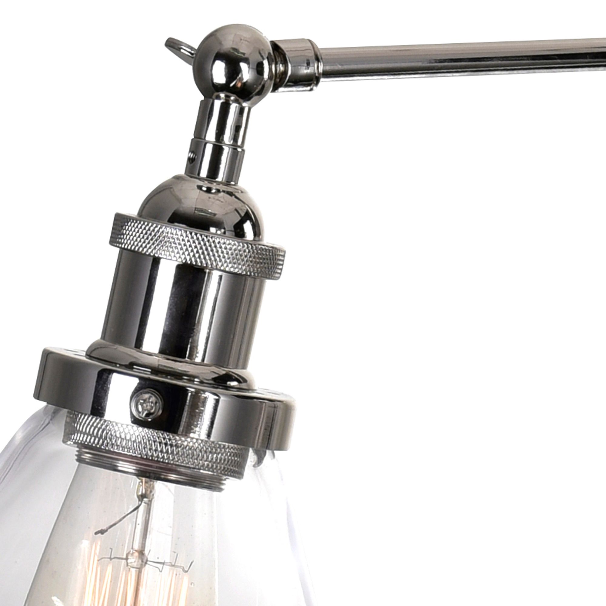 Image 3 Eustis 1 Light 7in Polished Nickel Wall Sconce more views