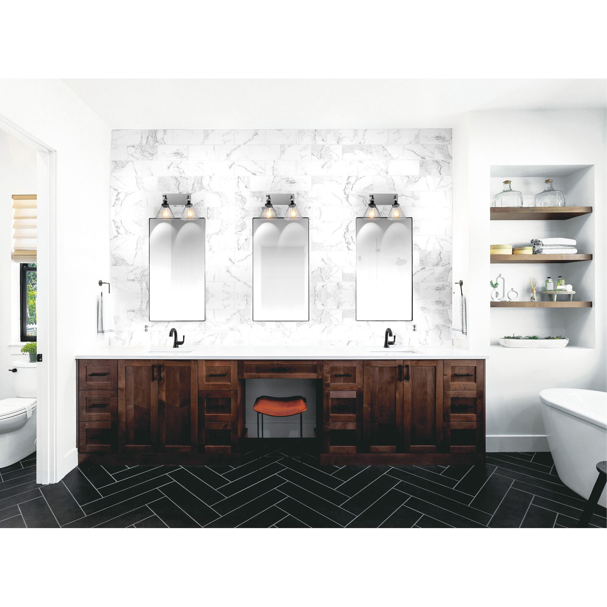 Image 4 Eustis 2 Light 15in Polished Nickel Wall Sconce more views