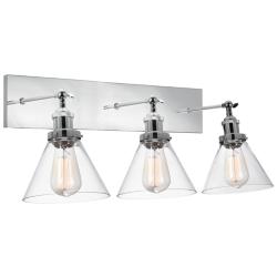 Eustis 3 Light Wall Sconce With Polished Nickel Finish