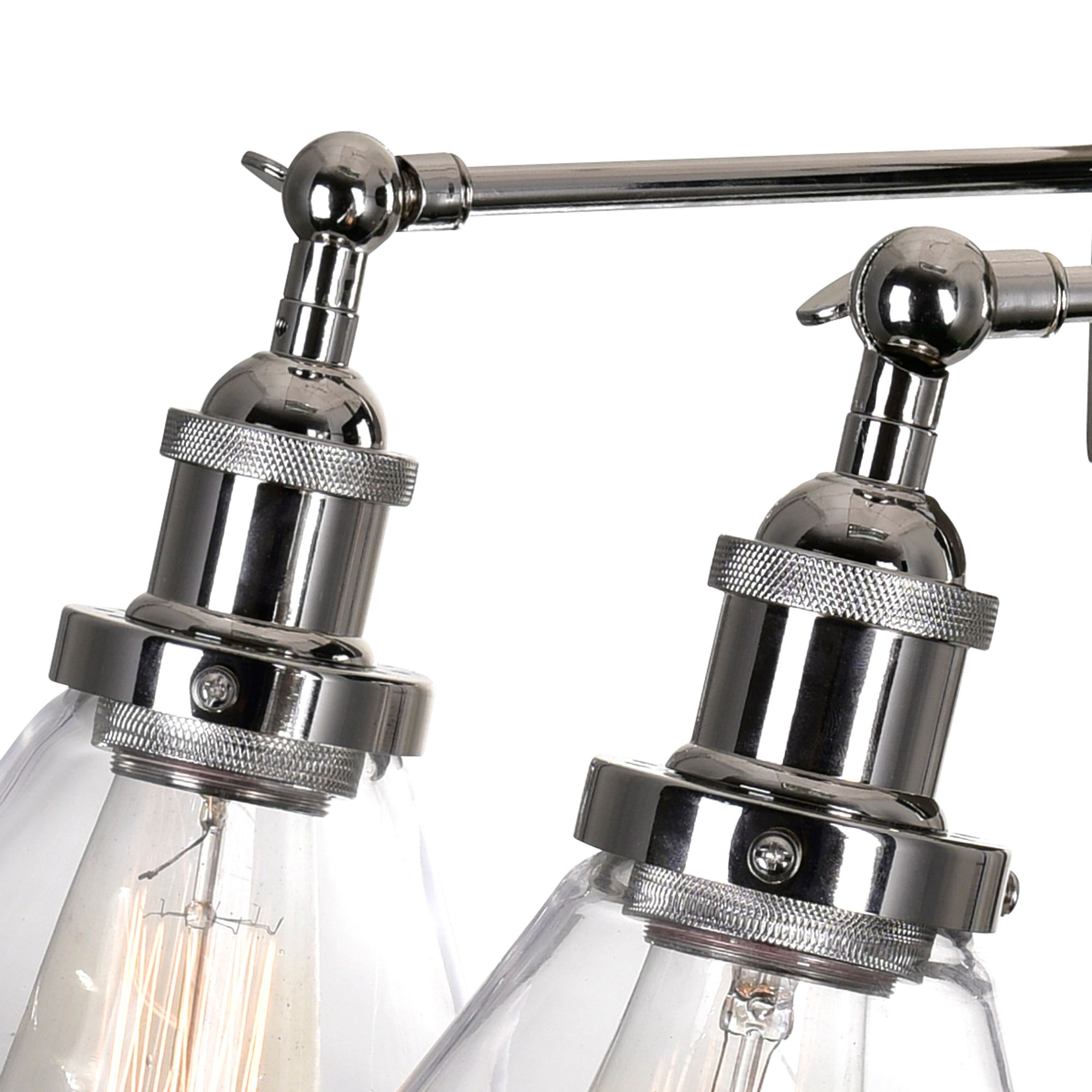 Image 4 Eustis 3 Light Wall Sconce With Polished Nickel Finish more views