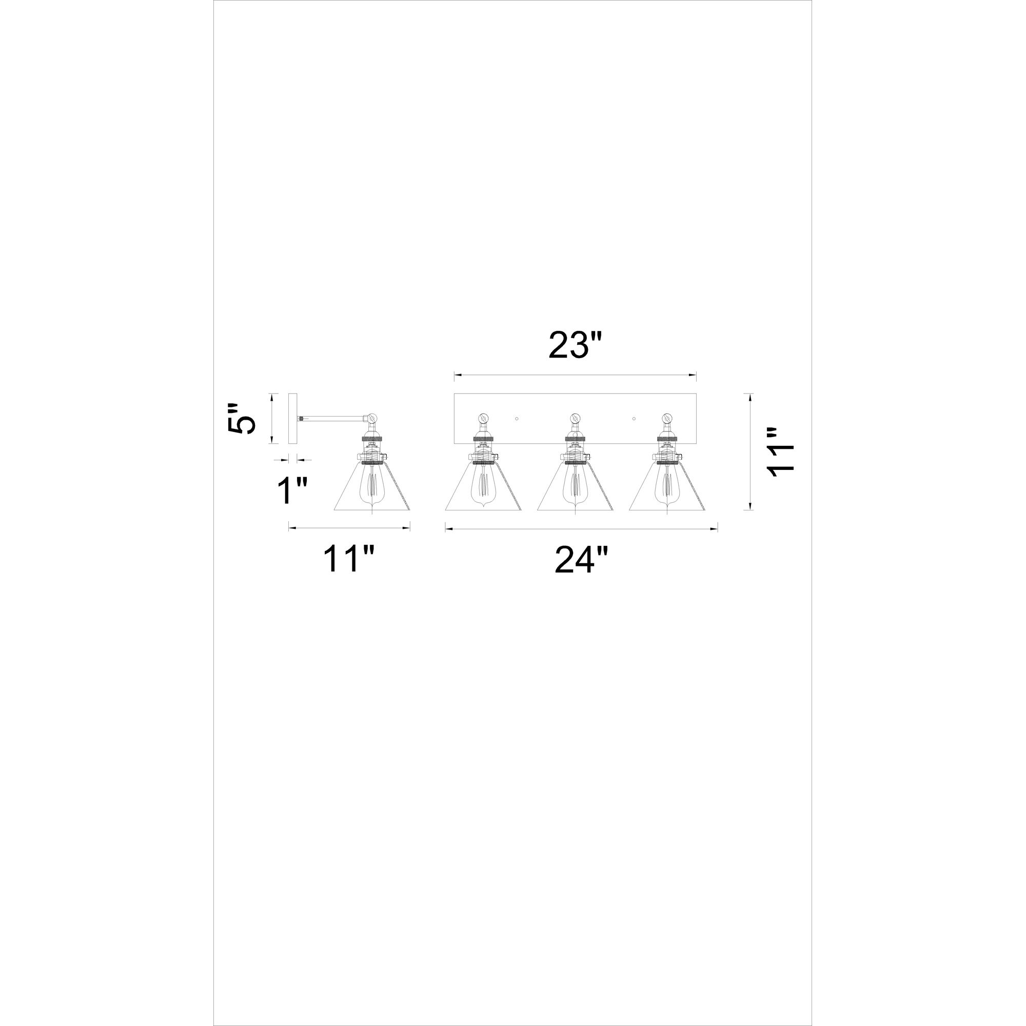 Image 6 Eustis 3 Light Wall Sconce With Polished Nickel Finish more views