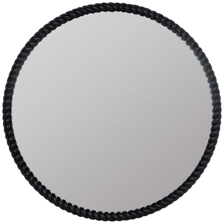 Image 1 Eva Black Round Mirror