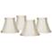 Evaline Cream Fabric Bell Shades 3x6x5x5 (Clip-On) Set of 4