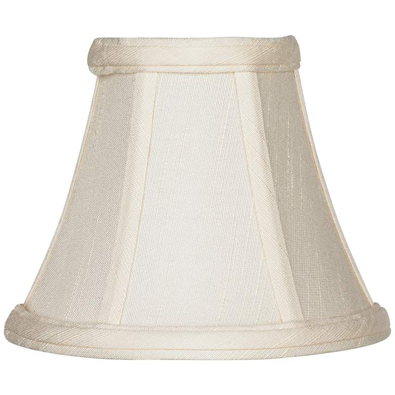 Image 3 Evaline Cream Fabric Bell Shades 3x6x5x5 (Clip-On) Set of 4 more views
