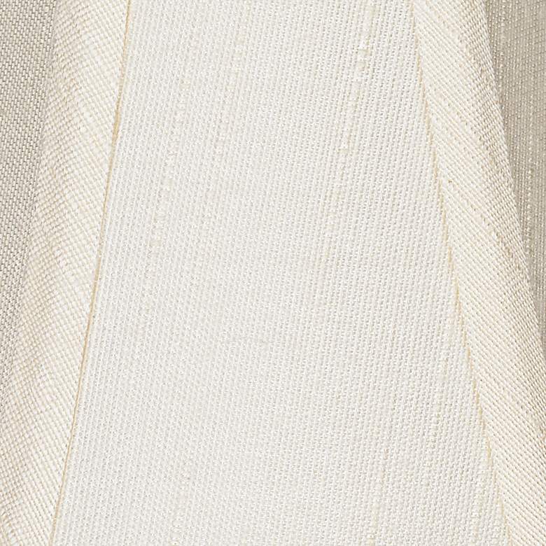 Image 2 Evaline Cream Fabric Bell Shades 3x6x5x5 (Clip-On) Set of 6 more views