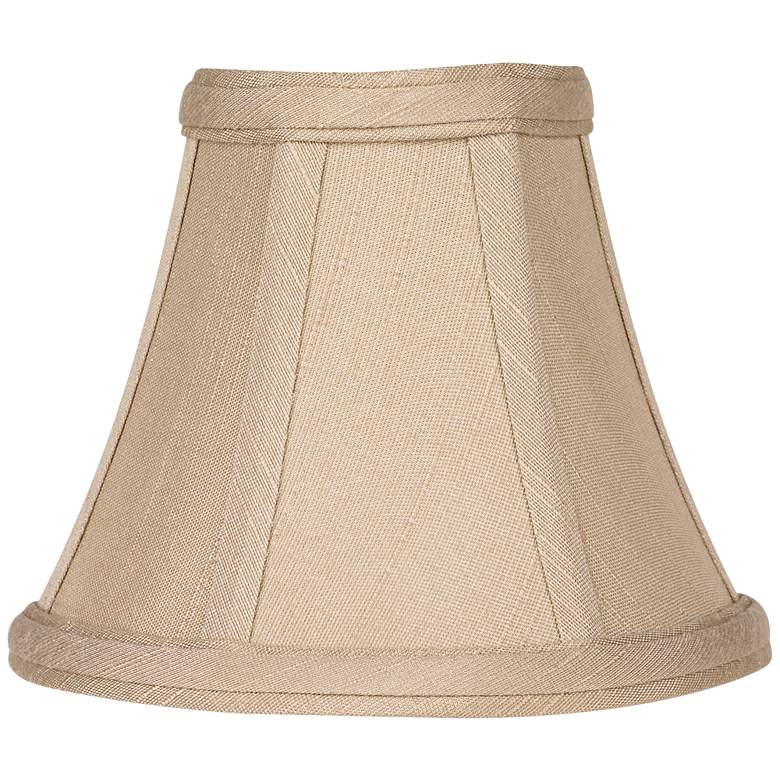 Image 3 Evaline Taupe Fabric Lamp Shade 3x6x5x5 (Clip-On) Set of 4 more views
