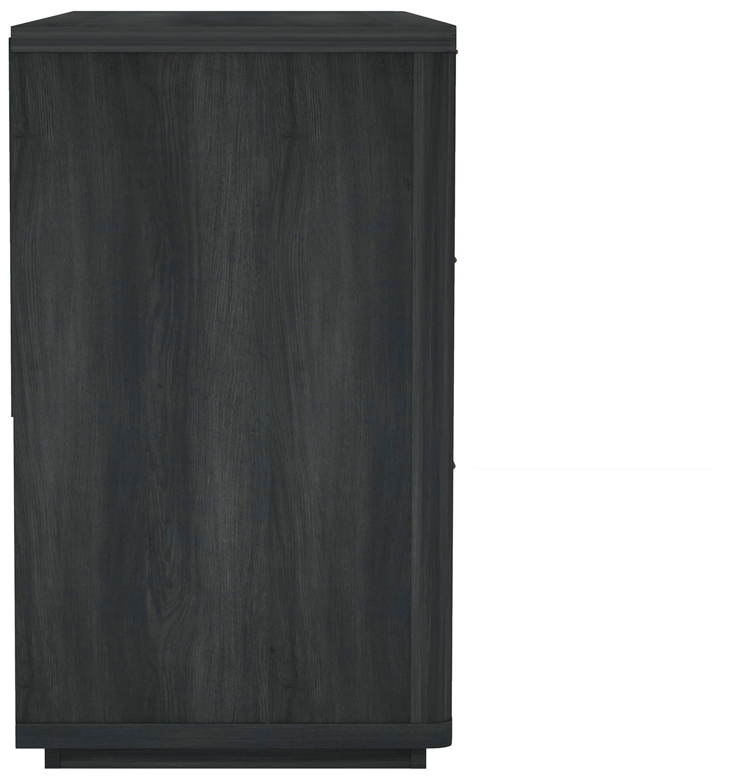 Evalyn Modern 60" Dresser in Charcoal Gray (6-Drawer)