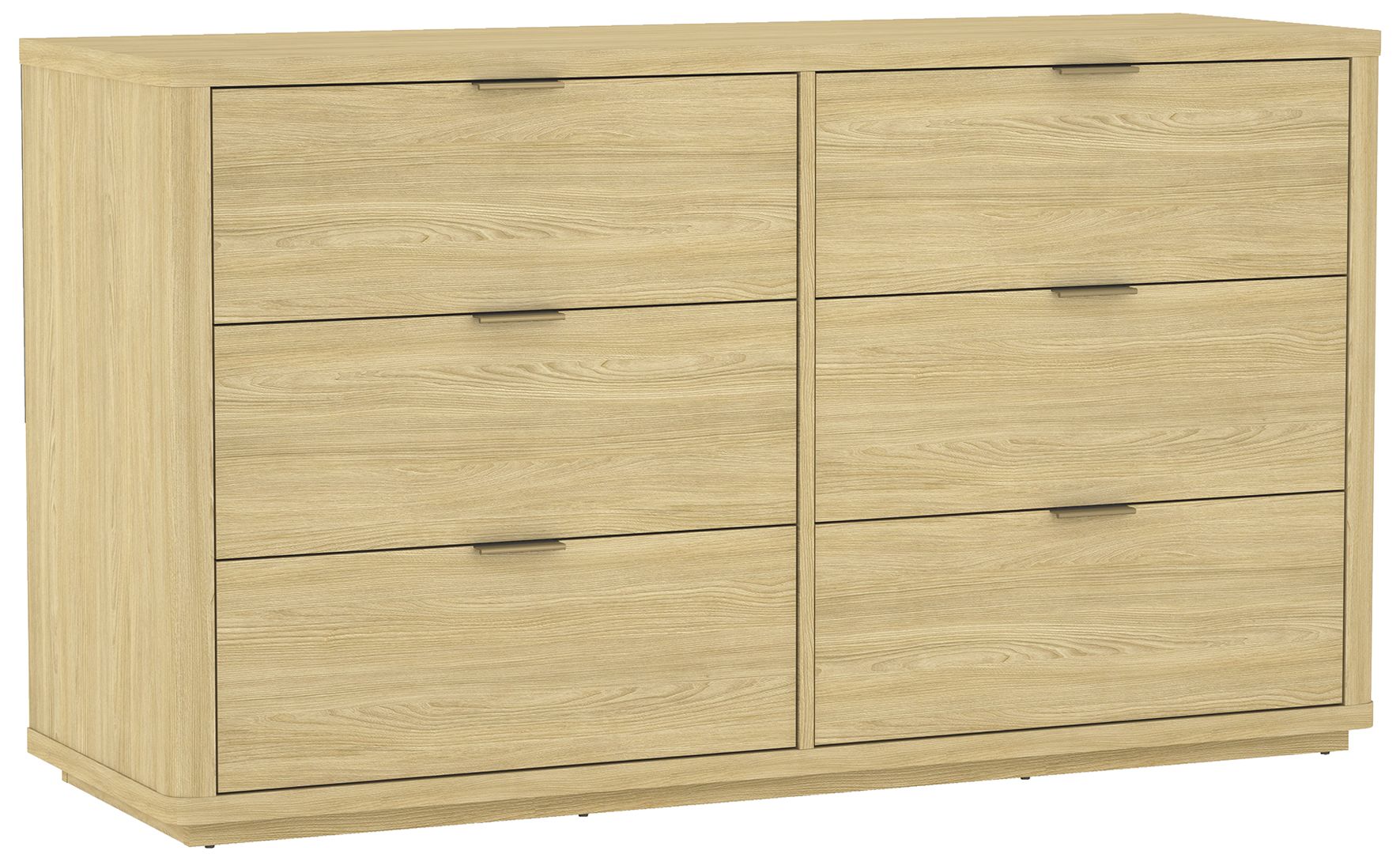 Image 7 Evalyn Modern 60" Dresser in Natural (6-Drawer) more views