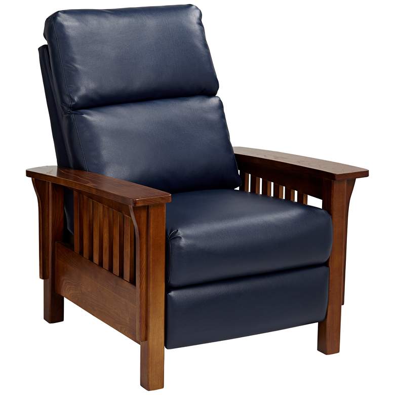 Image 1 Evan Augusta Royal Blue 3-Way Recliner Chair