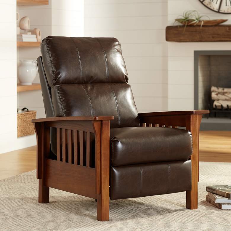 Image 1 Evan Augusta Saddle Soft Touch 3-Way Recliner Chair