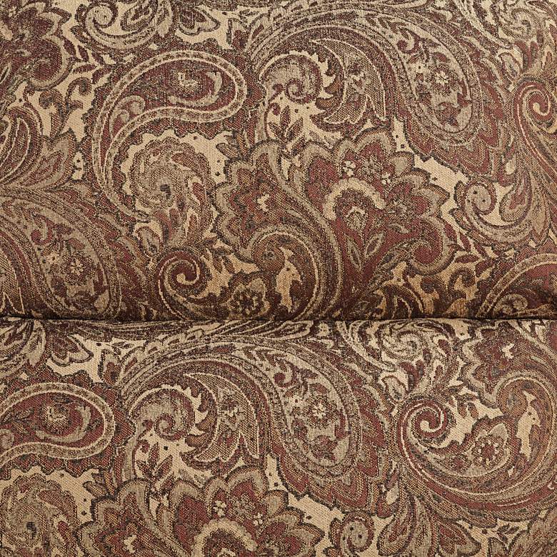 Image 3 Evan Brass Renaissance Fabric 3-Way Recliner Chair more views