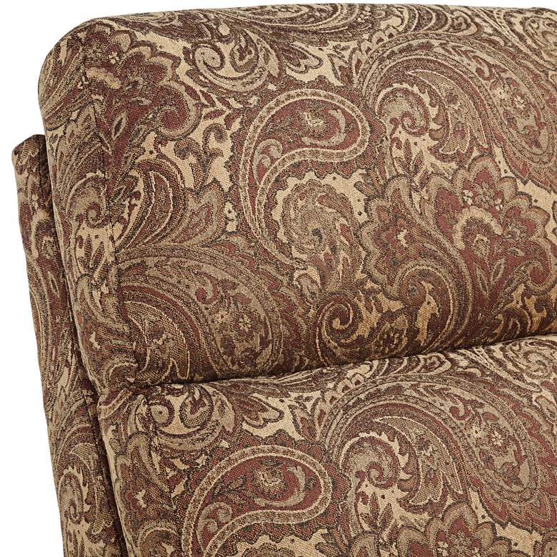 Image 4 Evan Brass Renaissance Fabric 3-Way Recliner Chair more views