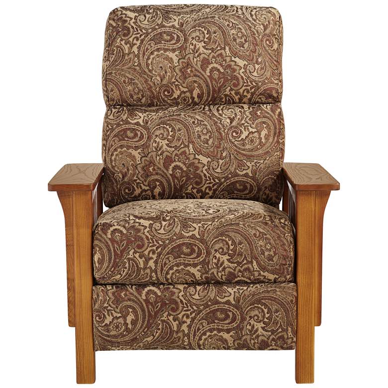 Image 7 Evan Brass Renaissance Fabric 3-Way Recliner Chair more views