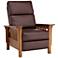Evan Cantina Burgundy Faux Leather 3-Way Recliner Chair