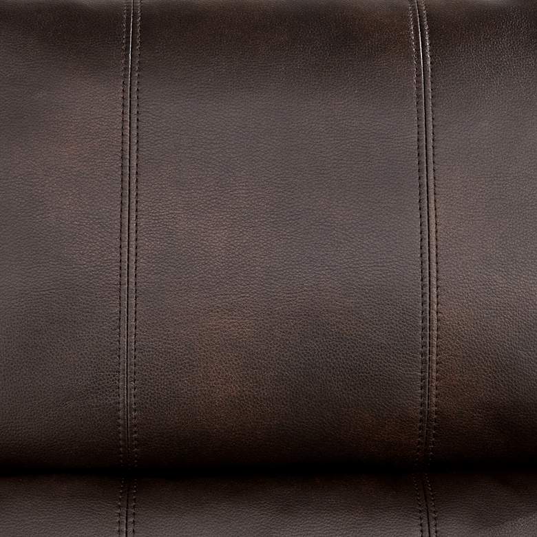 Image 3 Evan Charleston Chocolate Faux Leather 3-Way Recliner Chair more views