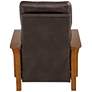 Evan Charleston Chocolate Faux Leather 3-Way Recliner Chair