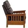 Evan Charleston Chocolate Faux Leather 3-Way Recliner Chair