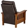 Evan Charleston Chocolate Faux Leather 3-Way Recliner Chair
