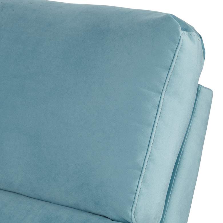 Image 4 Evan Dusty Turquoise 3-Way Recliner Chair more views