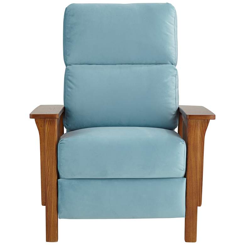 Image 7 Evan Dusty Turquoise 3-Way Recliner Chair more views