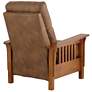Evan Elements Caramel Faux Leather 3-Way Recliner Chair