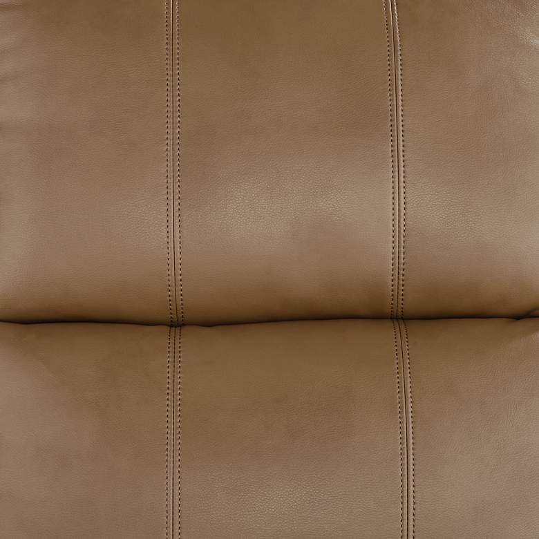 Image 3 Evan Jamestown 33 1/4" Wide Sand Faux Leather 3-Way Recliner Chair more views