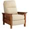 Evan June Sand Fabric Full Recline 3-Way Recliner Chair with Footrest