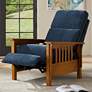 Evan Kenley Indigo 3-Way Recliner Chair