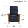 Evan Kenley Indigo 3-Way Recliner Chair