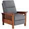 Evan Monica Graphite 3-Way Recliner Chair